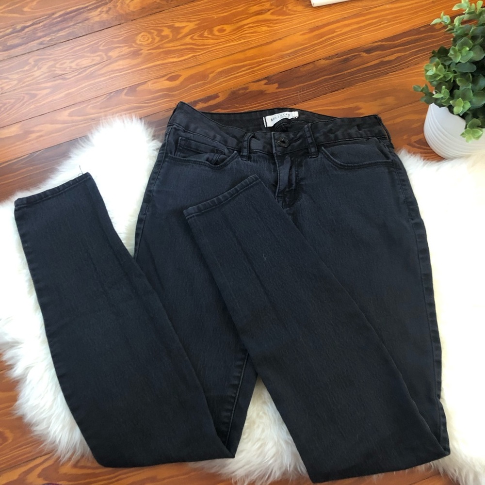 Bullhead Denim Black Faded Skinniest Jean Jeggings